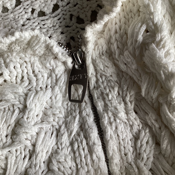 MISS SIXTY COTTON ACRYLIC LOOSELY WOVEN KNIT FULL ZIP CARDIGAN SIZE LARGE - Picture 7 of 12